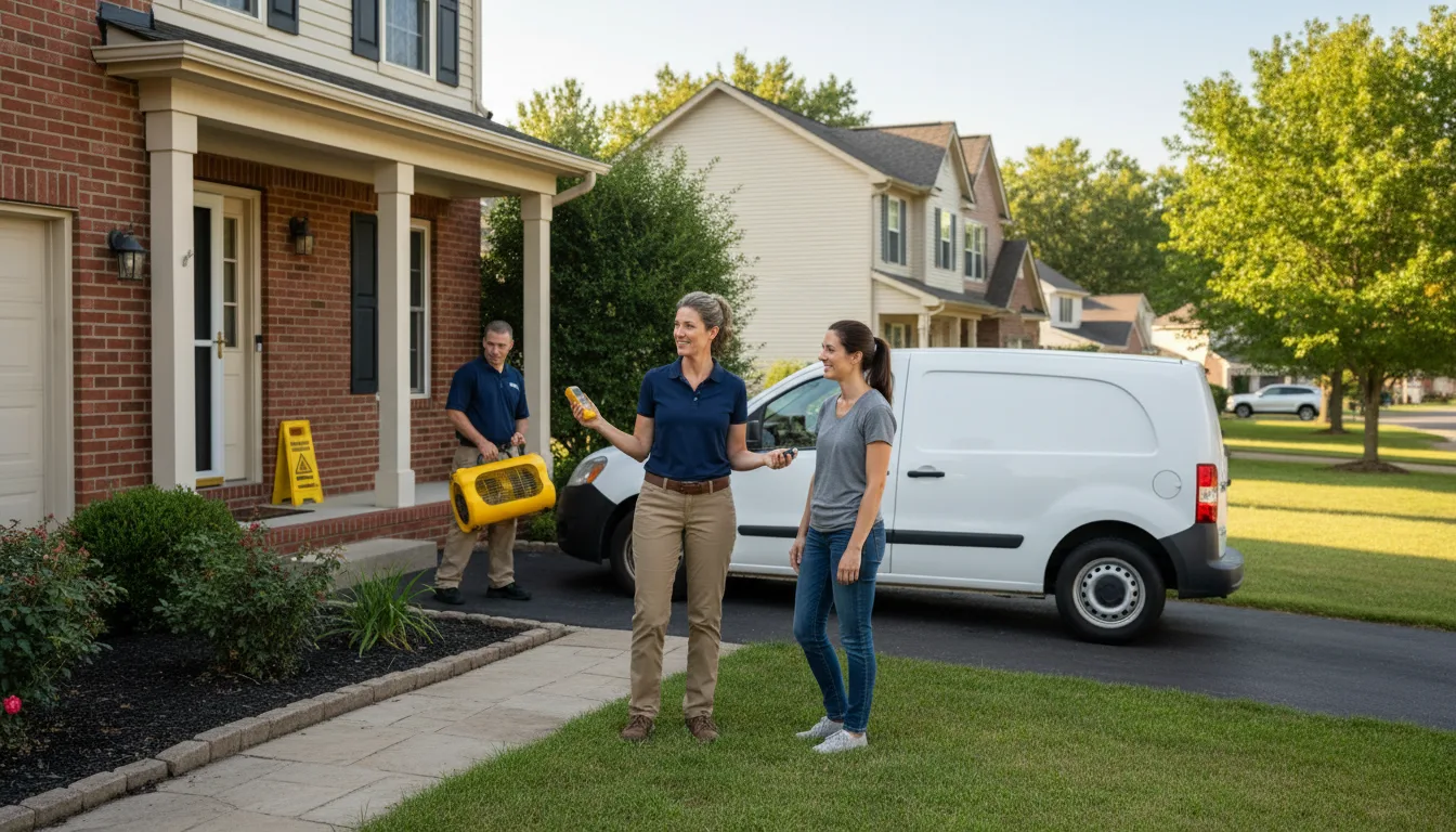 Residential water damage restoration in Manhattan, MT